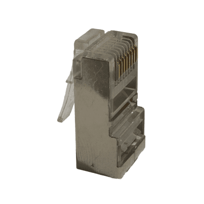 TERMINAL CABLE RED RJ-45 8 PIN METALICO