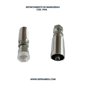 TERMINAL MANGUERA HIDRAULICA 1/4 HEMBRA FLARE 37GRADOS CAMISA LARGA