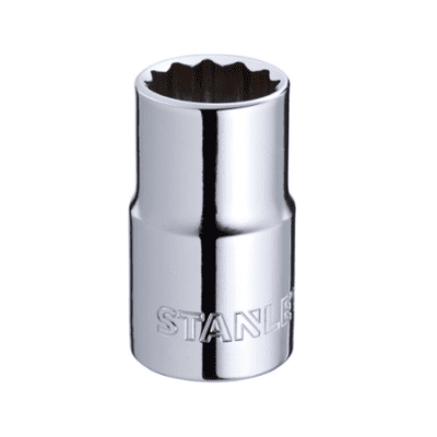 CUBO CROMADO STANLEY 1/2 X 13 MILIMETROS ESTRIADO