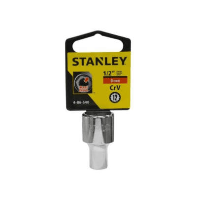 CUBO CROMADO STANLEY 1/2 X 30 MM ESTRIADO