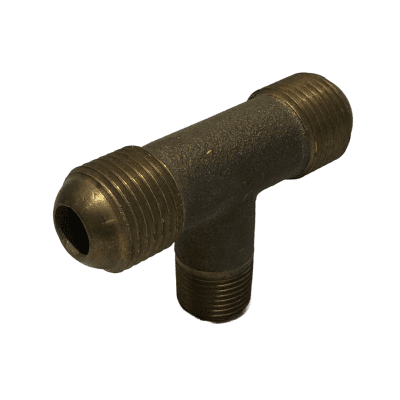 TEE BRONCE COMBINADA 5/8 M/FLARE X 5/8 M/FLARE X 3/8 M/NPT