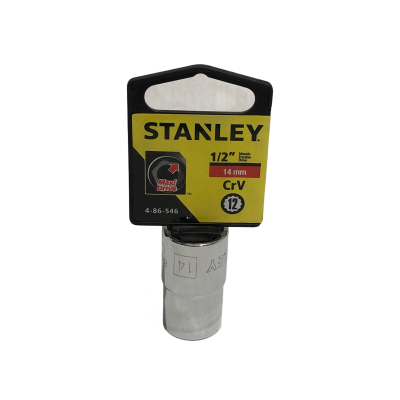 CUBO CROMADO STANLEY 1/2 X 14 MM ESTRIADO