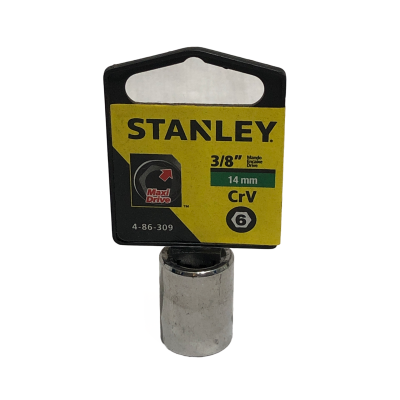 CUBO CROMADO STANLEY 3/8 X 14 MM HEXAGONAL
