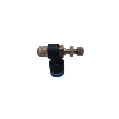 CODO PLASTICO 1/4 M/NPT C/NIQ. X 1/2 A.R. C/CONTROL D/PSI
