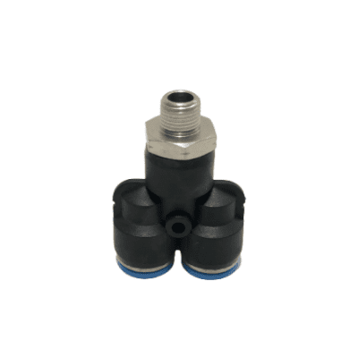 YEE PLASTICA COMBINADA 3/8 A.R. X 3/8 A.R. X 1/8 M/NPT