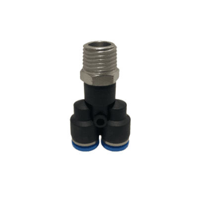 YEE PLASTICO COMBINADA 1/4 A.R. X 1/4 A.R. X 1/4 M/NPT