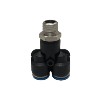 YEE PLASTICO COMBINADA 3/8 A.R. X 3/8 A.R. X 1/4 M/NPT