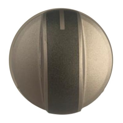 BOTON ESTUFA MABE PLATEADO & GRIS TALLO FINO CORTO 222D9971P012