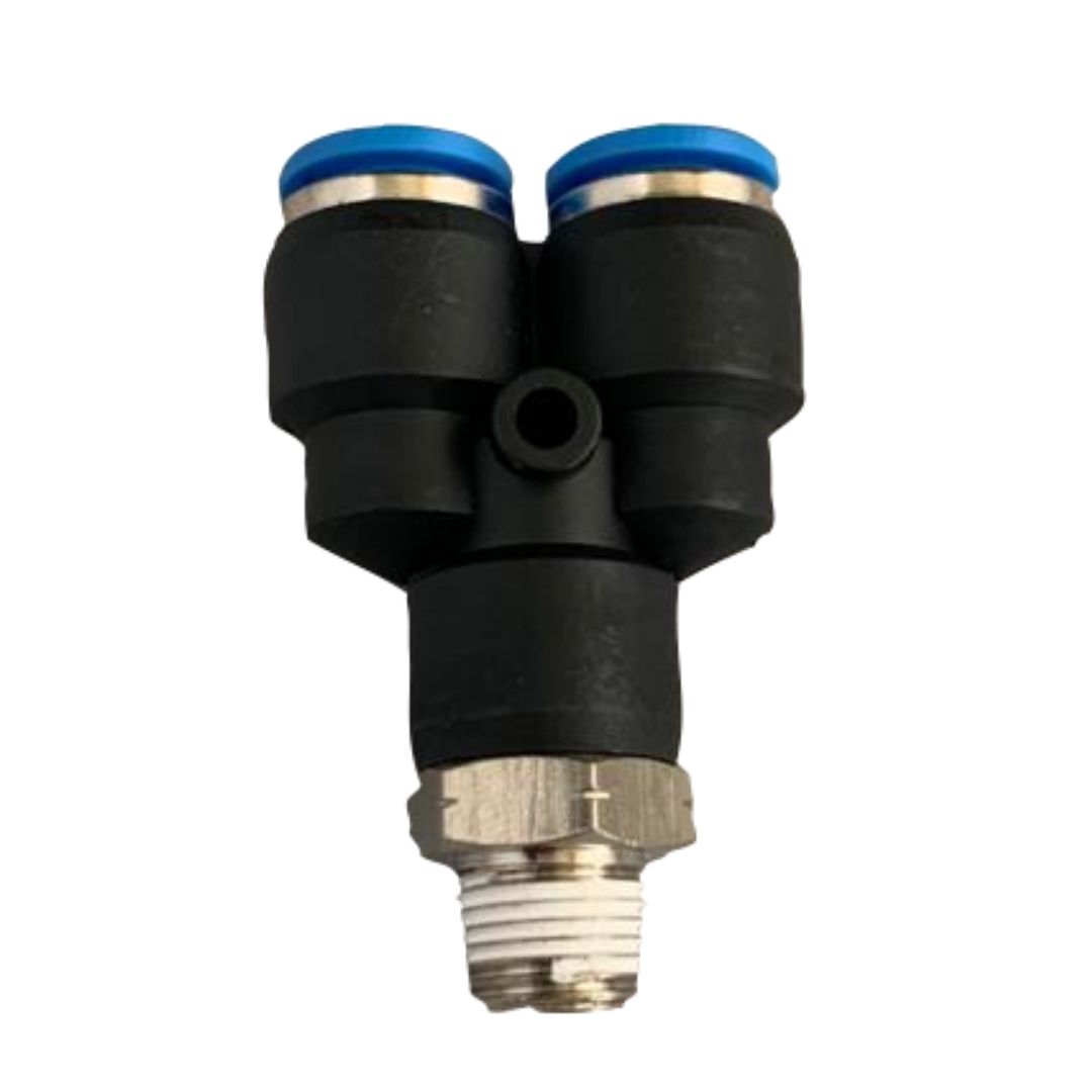 YEE PLASTICA COMBINADA 5/16 ACOPLE RAPIDO X 5/16 ACOPLE RAPIDO X 1/8 M/NPT (8 MM) - Imagen 4