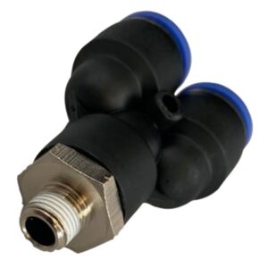 YEE PLASTICA COMBINADA 1/2 ACOPLE RAPIDO X 1/2 ACOPLE RAPIDO X 1/8 M/NPT