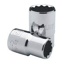 CUBO CROMADO STANLEY 1/2 X 16 MILIMETROS ESTRIADO