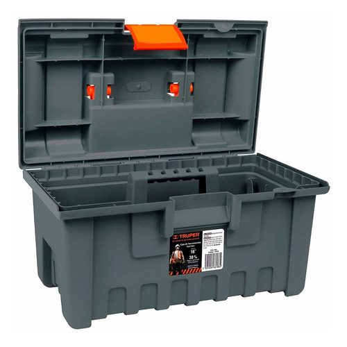 CAJA HERRAMIENTAS PLASTICA NO.16 GRIS TRUPER