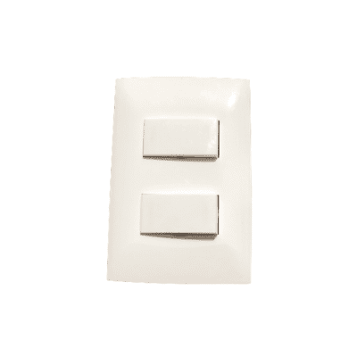 INTERRUPTOR DOBLE 10 AMPERES 110-250V. BLANCO LEVINTON