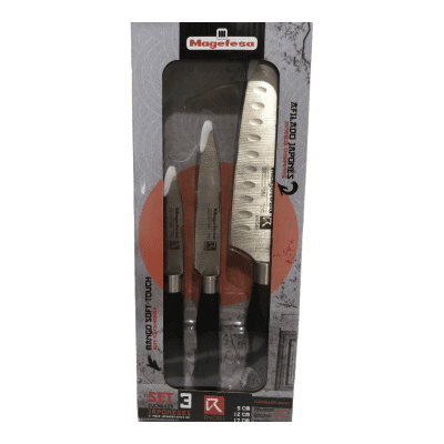 CUCHILLO RYORI EN KIT DE 3 ACERO INOXIDABLE