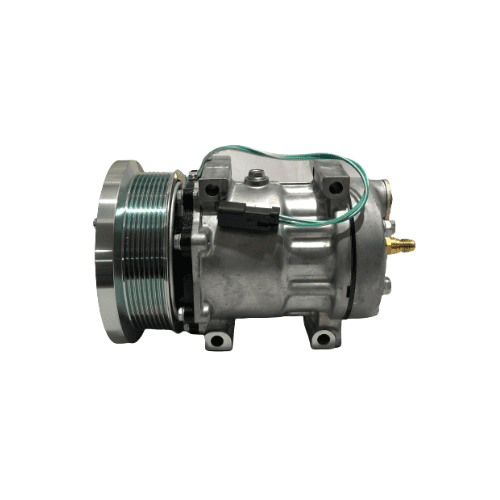 COMPRESOR CAMION CATERPILLAR SDH15 24 VOLTIOS 8PK PASANTE TOMA TRASERA BLOQUE TAPA - Imagen 2