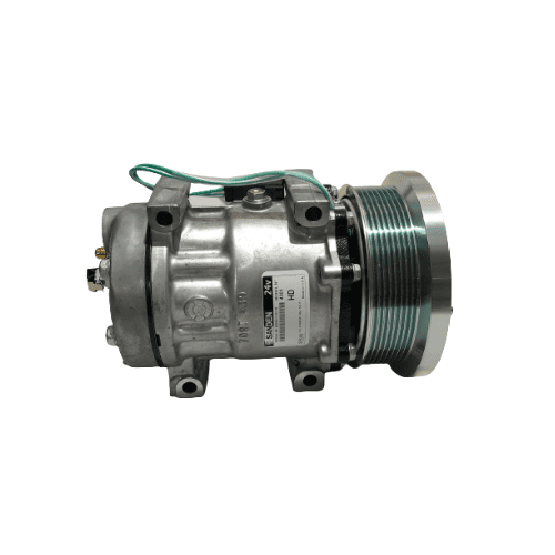 COMPRESOR CAMION CATERPILLAR SDH15 24 VOLTIOS 8PK PASANTE TOMA TRASERA BLOQUE TAPA - Imagen 3