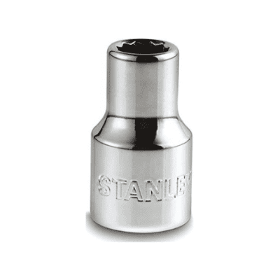 CUBO CROMADO STANLEY 1/2 X 19 MM ESTRIADO