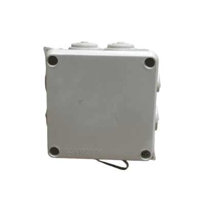 CAJA REGISTRO PLASTICA BLANCA 100 X 100 X 70 MILIMETROS