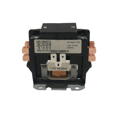 CONTACTOR 40 AMPERES 2 POLOS 110 VOLTIOS