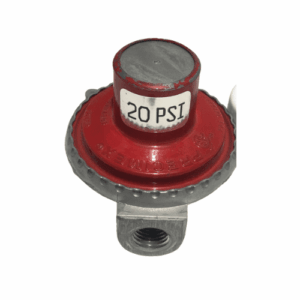 REGULADOR INDUSTRIAL PRECIMEX 454,000 BTU 20 PSI ROJO PEQUEÑO 1/4 H/NPT