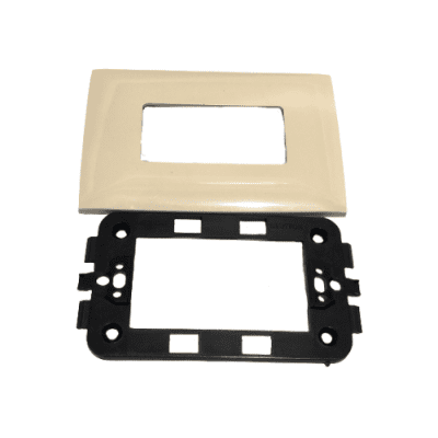 TAPA PLASTICA TOMA COAXIAL MARFIL LEVINTON