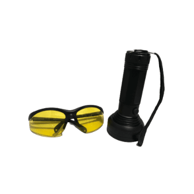 LENTE & LINTERNA LED DETECCION ULTRAVIOLETA