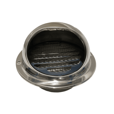 REJILLA DUCTO ACERO INOXIDABLE 4 PULGADAS PROTECTOR REDONDA