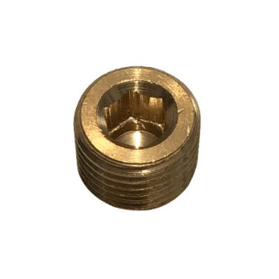 TAPON BRONCE MACHO NPT 1/4 ALLEN