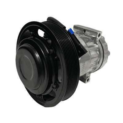 COMPRESOR AUTO SD709 12 VOLTIOS ACANALADO POLEA ANCHA SANDEN PASANTE TOMA TRASERA BLOQUE P