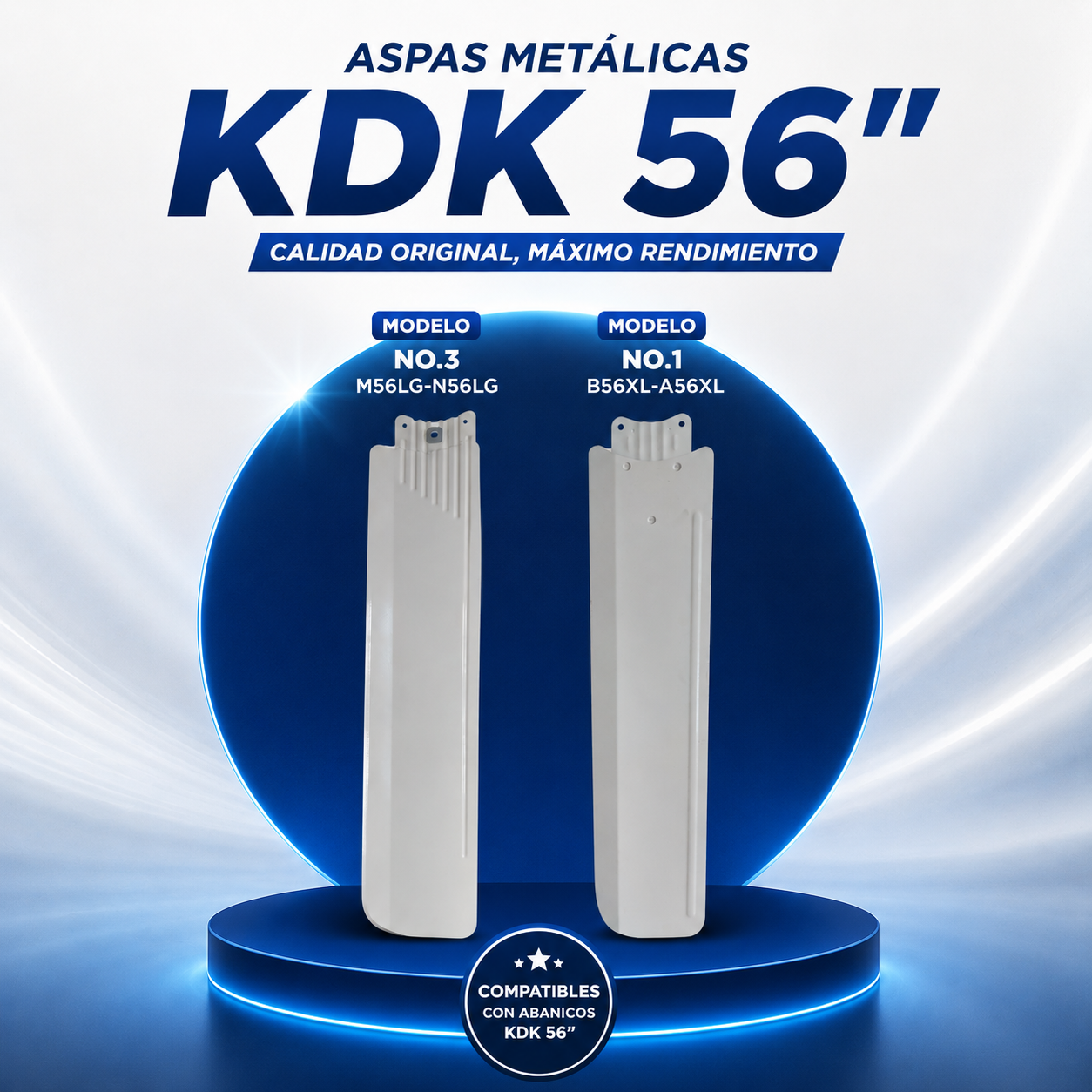 ASPA METAL PARA ABANICO KDK 56 PULGADAS NO.1 B56XL-A56XL - Imagen 3