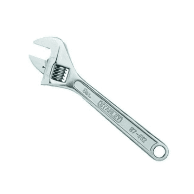 LLAVE AJUSTABLE STANLEY NUMERO 8 NIQUELADO