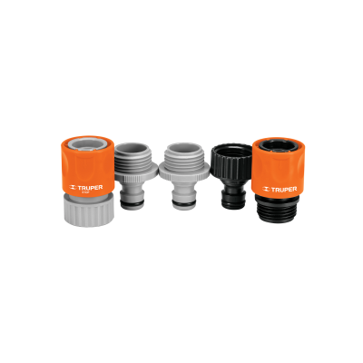 CONECTOR PLASTICO MANGUERA HEMBRA & MACHO 2 X 3/4 ACOPLE RAPIDO