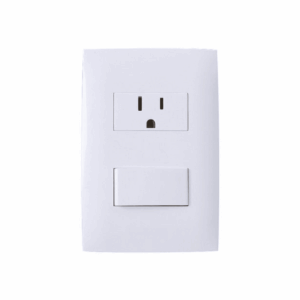 TOMA CORRIENTE SENCILLO INTERRUPTOR 10 AMPERES 110 CV BLANCO LEVINTON