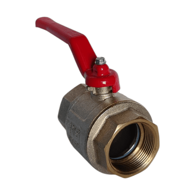 LLAVE PASO BOLA NO.90 1-1/2 PULGADA H/NPT PALANCA ROJA