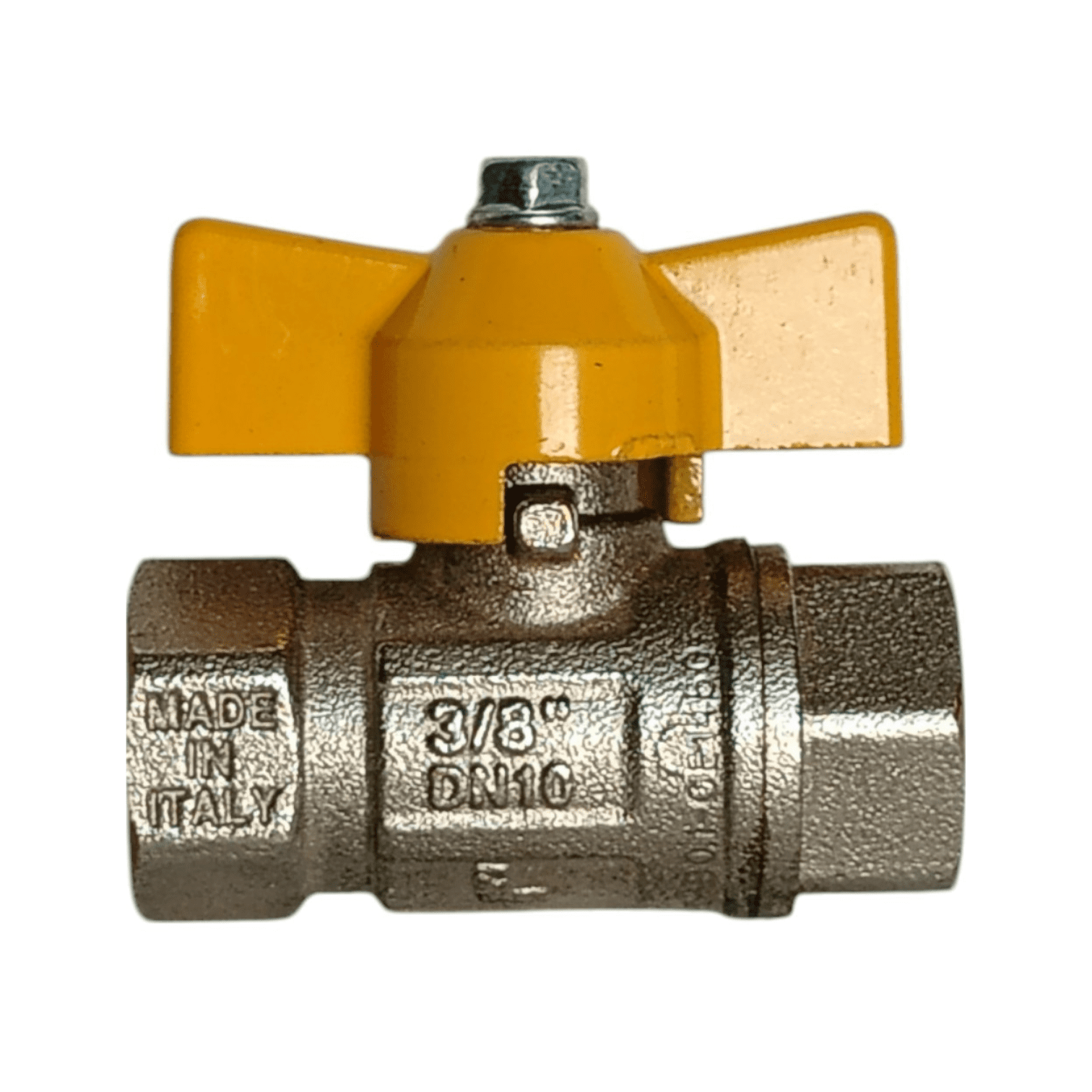 LLAVE PASO BOLA NO.68 3/8 H/NPT PALANCA MARIPOSA AMARILLA