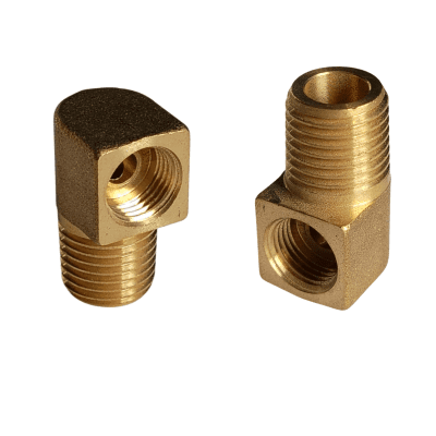 CODO BRONCE FRENO 1/4 H/FLARE INVERTIDO X 1/4 M/NPT
