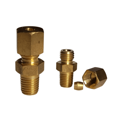 CONECTOR BRONCE 1/16 M/NPT X 1/8 P
