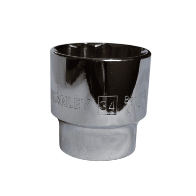 CUBO CROMADO STANLEY 1/2 X 34 MILIMETROS ESTRIADO