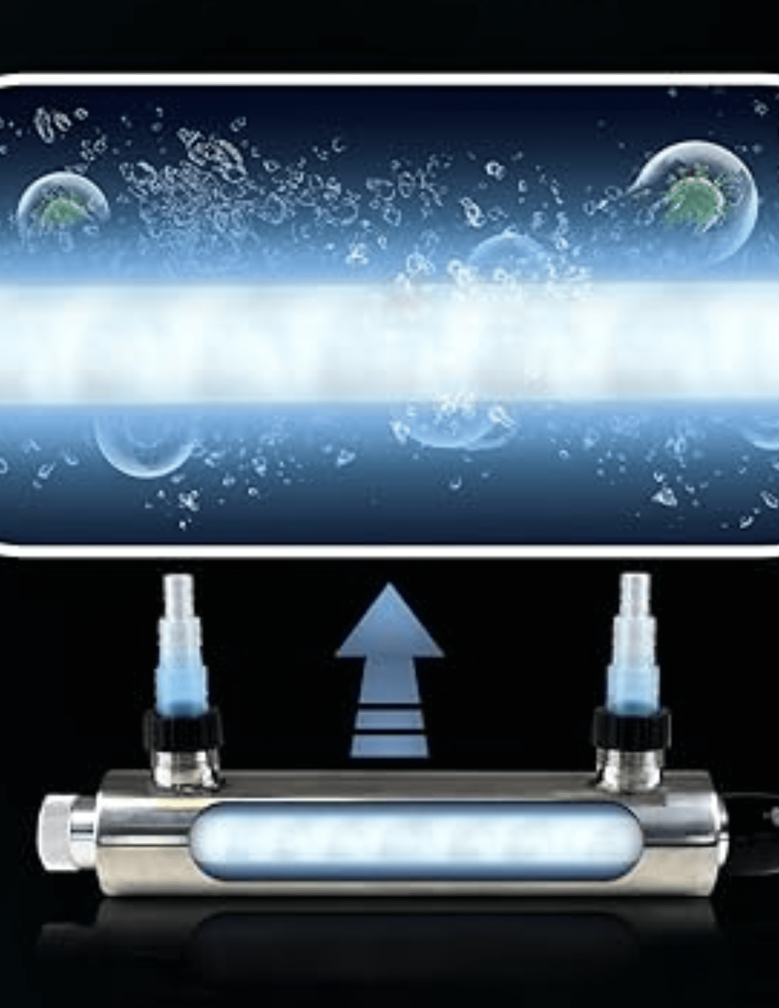 ESTERILIZADOR AGUA ULTRAVIOLETA ACERO INOXIDABLE 11 WATTS 1 GALON MINUTO - Imagen 3