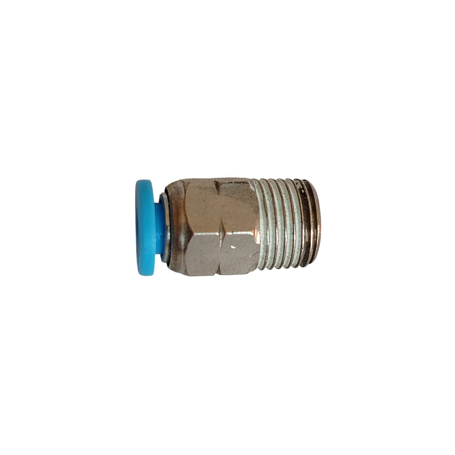 CONECTOR NIQUELADO 1/8 MACHO NPT X 1/8 ACOPLE RAPIDO | Refriabreu