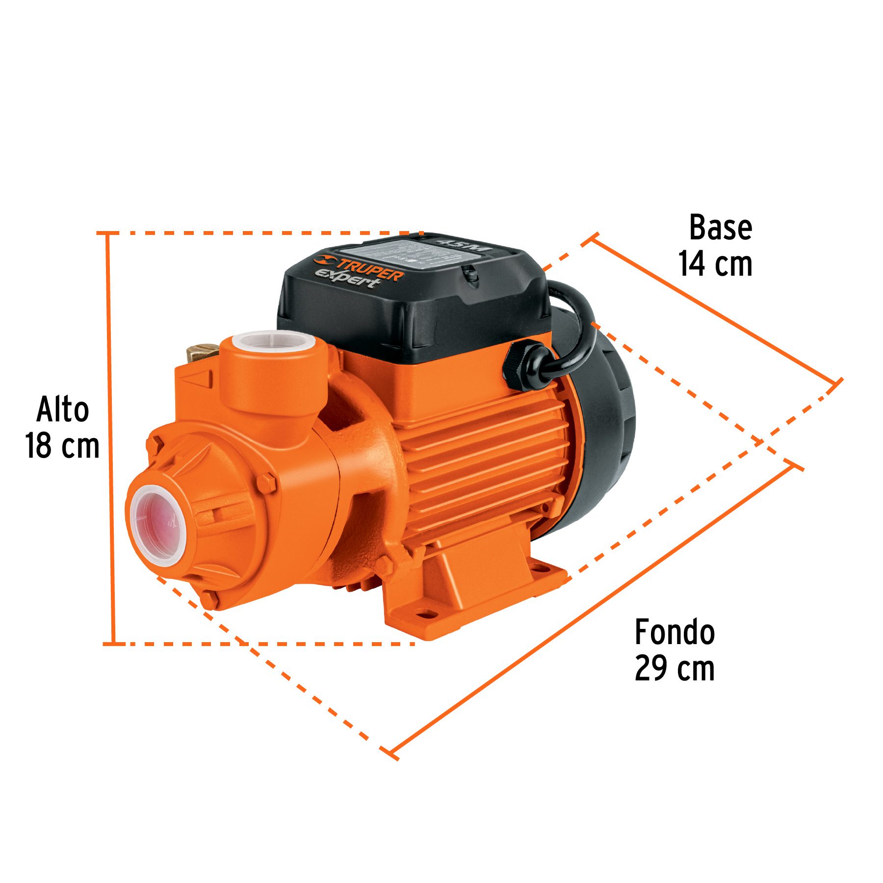 BOMBA AGUA LADRONA 3/4 HP 110 VOLTIOS TRUPER - Imagen 3