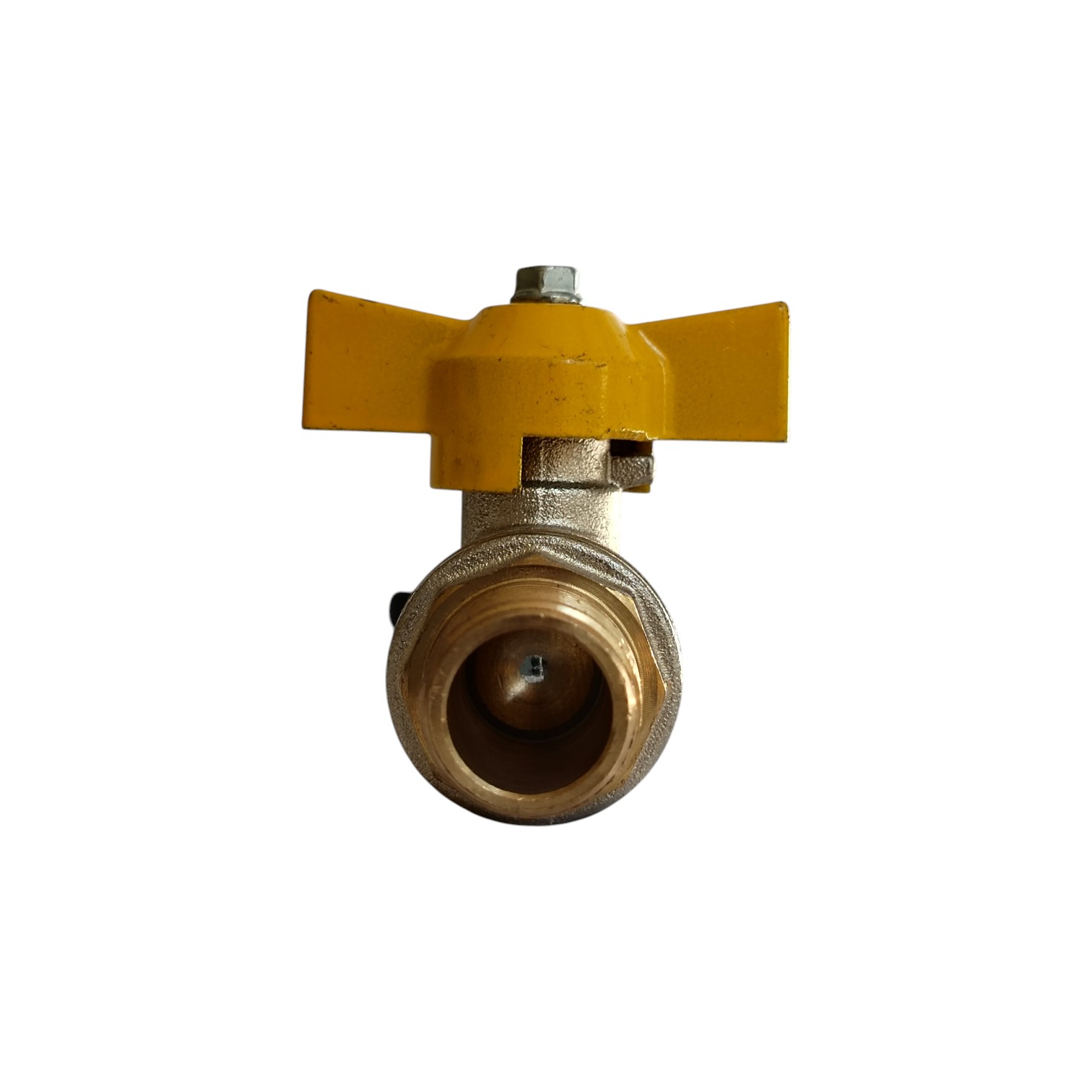 LLAVE PASO BOLA N.69 1/2 M & H/NPT MARIPOSA AMARILLA - Imagen 4